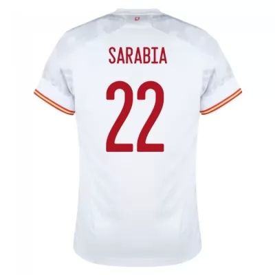 Herren Spanische Fussballnationalmannschaft Pablo Sarabia #22 Auswärtstrikot Rot 2021 Trikot