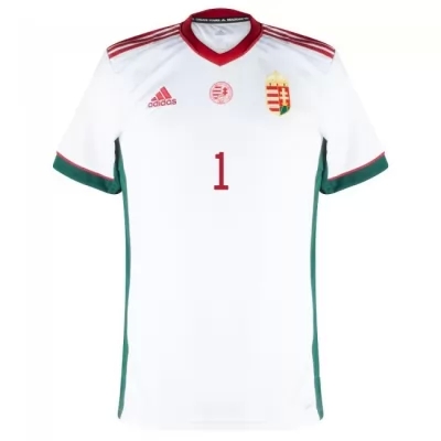 Damen Ungarische Fussballnationalmannschaft Peter Gulacsi #1 Auswärtstrikot Rot 2021 Trikot