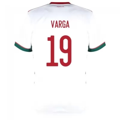 Herren Ungarische Fussballnationalmannschaft Kevin Varga #19 Auswärtstrikot Rot 2021 Trikot