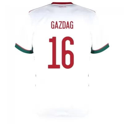 Damen Ungarische Fussballnationalmannschaft Daniel Gazdag #16 Auswärtstrikot Rot 2021 Trikot