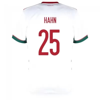 Herren Ungarische Fussballnationalmannschaft Janos Hahn #25 Auswärtstrikot Rot 2021 Trikot