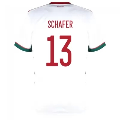 Damen Ungarische Fussballnationalmannschaft Andras Schafer #13 Auswärtstrikot Rot 2021 Trikot