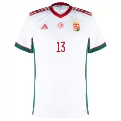 Kinder Ungarische Fussballnationalmannschaft Andras Schafer #13 Auswärtstrikot Rot 2021 Trikot
