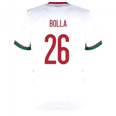 Damen Ungarische Fussballnationalmannschaft Bendeguz Bolla #26 Auswärtstrikot Rot 2021 Trikot