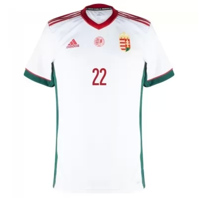 Herren Ungarische Fussballnationalmannschaft Adam Bogdan #22 Auswärtstrikot Rot 2021 Trikot