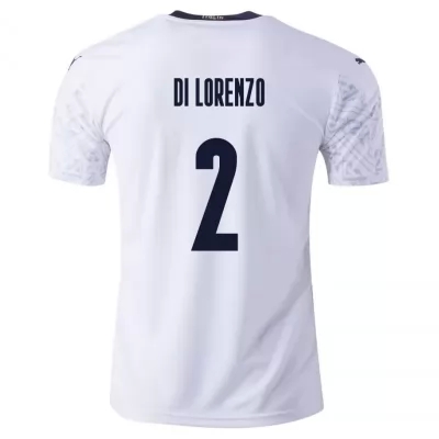 Herren Italienische Fussballnationalmannschaft Giovanni Di Lorenzo #2 Auswärtstrikot Blau 2021 Trikot