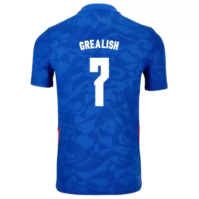 Herren Englische Fussballnationalmannschaft Jack Grealish #7 Auswärtstrikot Weiß 2021 Trikot