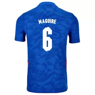 Herren Englische Fussballnationalmannschaft Harry Maguire #6 Auswärtstrikot Weiß 2021 Trikot