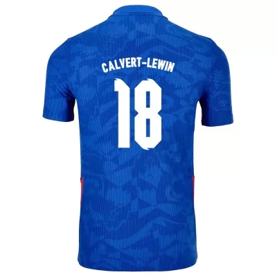Damen Englische Fussballnationalmannschaft Dominic Calvert-Lewin #18 Auswärtstrikot Weiß 2021 Trikot