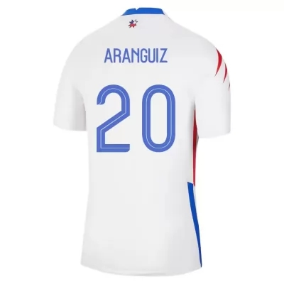 Kinder Chilenische Fussballnationalmannschaft Charles Aranguiz #20 Auswärtstrikot Rot 2021 Trikot