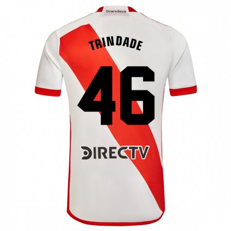 Kandiny Kinder Gonzalo Trindade #46 Weiß Rot Heimtrikot Trikot 2023/24 T-Shirt