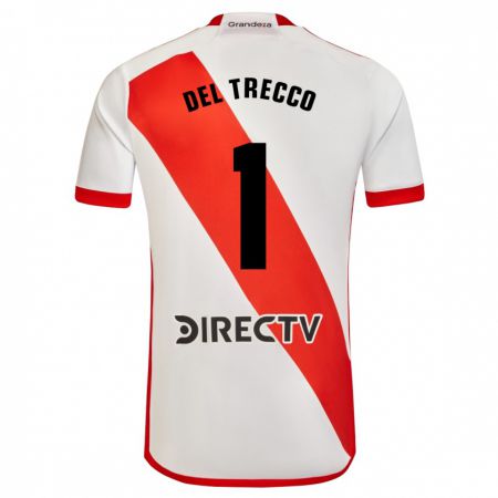 Kandiny Kinder Martina Del Trecco #1 Weiß Rot Heimtrikot Trikot 2023/24 T-Shirt