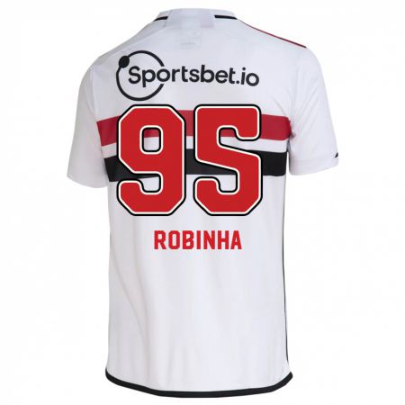 Kandiny Kinder Robinha #95 Weiß Heimtrikot Trikot 2023/24 T-Shirt