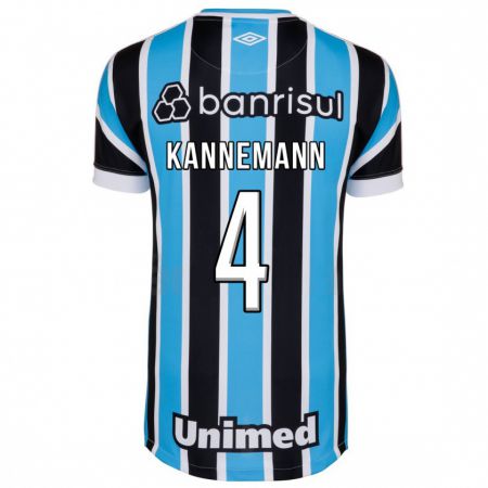 Kandiny Kinder Walter Kannemann #4 Blau Heimtrikot Trikot 2023/24 T-Shirt