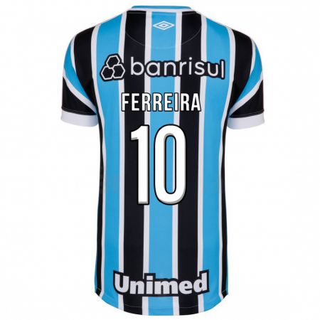 Kandiny Kinder Ferreira #10 Blau Heimtrikot Trikot 2023/24 T-Shirt