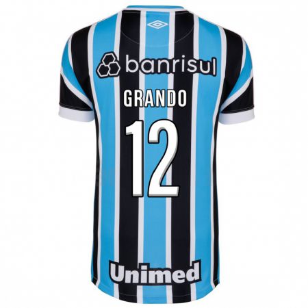 Kandiny Kinder Gabriel Grando #12 Blau Heimtrikot Trikot 2023/24 T-Shirt