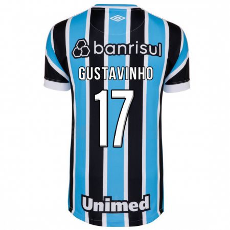 Kandiny Kinder Gustavinho #17 Blau Heimtrikot Trikot 2023/24 T-Shirt