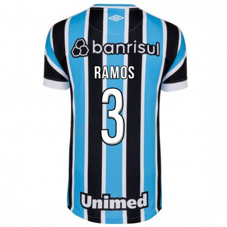 Kandiny Kinder João Ramos #3 Blau Heimtrikot Trikot 2023/24 T-Shirt
