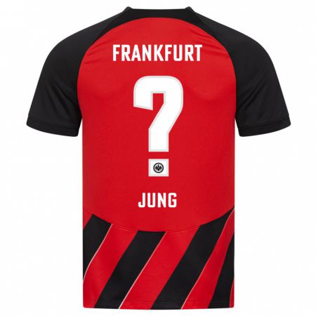 Kandiny Kinder Louis Jung #0 Rot Schwarz Heimtrikot Trikot 2023/24 T-Shirt