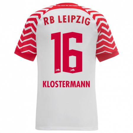 Kandiny Kinder Lukas Klostermann #16 Weiß Heimtrikot Trikot 2023/24 T-Shirt