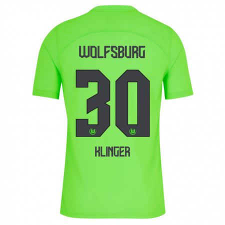 Kandiny Kinder Niklas Klinger #30 Grün Heimtrikot Trikot 2023/24 T-Shirt