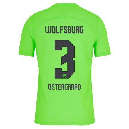 Kandiny Kinder Christian Östergaard #3 Grün Heimtrikot Trikot 2023/24 T-Shirt