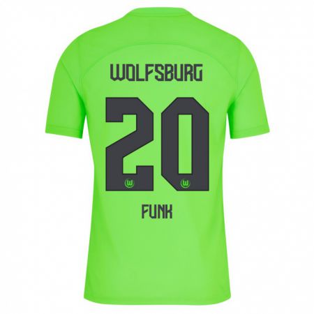 Kandiny Kinder Jonah Funk #20 Grün Heimtrikot Trikot 2023/24 T-Shirt