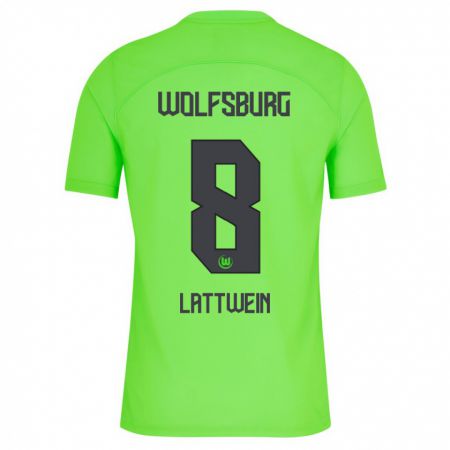 Kandiny Kinder Lena Lattwein #8 Grün Heimtrikot Trikot 2023/24 T-Shirt