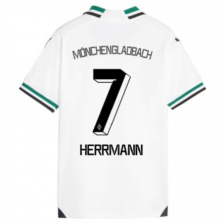 Kandiny Kinder Patrick Herrmann #7 Weiß Grün Heimtrikot Trikot 2023/24 T-Shirt