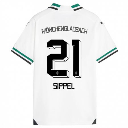 Kandiny Kinder Tobias Sippel #21 Weiß Grün Heimtrikot Trikot 2023/24 T-Shirt
