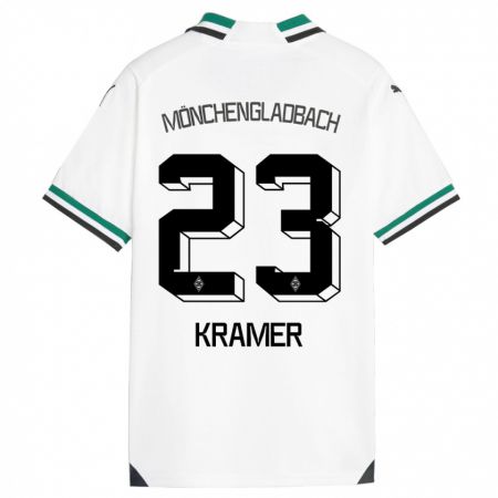 Kandiny Kinder Christoph Kramer #23 Weiß Grün Heimtrikot Trikot 2023/24 T-Shirt