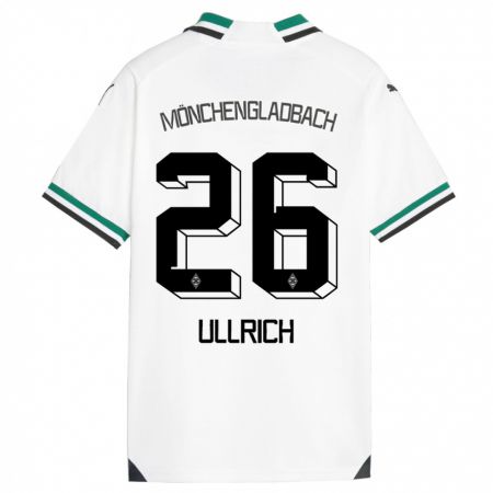 Kandiny Kinder Lukas Ullrich #26 Weiß Grün Heimtrikot Trikot 2023/24 T-Shirt