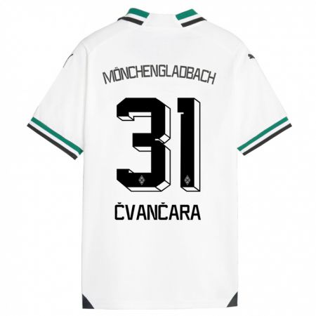 Kandiny Kinder Tomas Cvancara #31 Weiß Grün Heimtrikot Trikot 2023/24 T-Shirt
