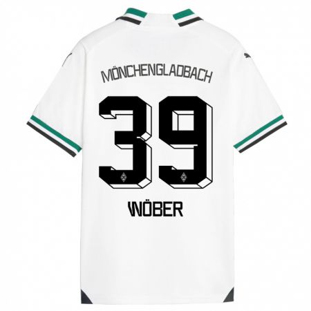 Kandiny Kinder Maximilian Wöber #39 Weiß Grün Heimtrikot Trikot 2023/24 T-Shirt