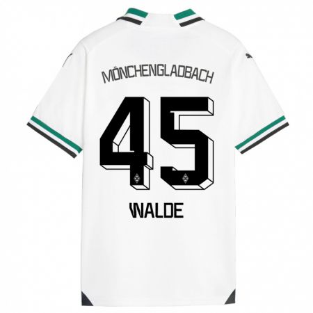 Kandiny Kinder Simon Walde #45 Weiß Grün Heimtrikot Trikot 2023/24 T-Shirt