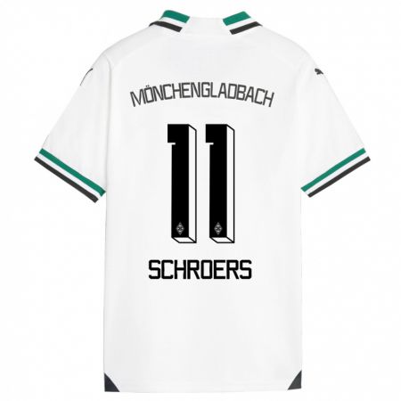 Kandiny Kinder Mika Schroers #11 Weiß Grün Heimtrikot Trikot 2023/24 T-Shirt