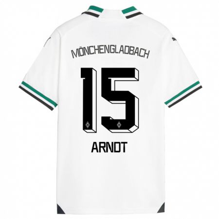 Kandiny Kinder Leo Arndt #15 Weiß Grün Heimtrikot Trikot 2023/24 T-Shirt