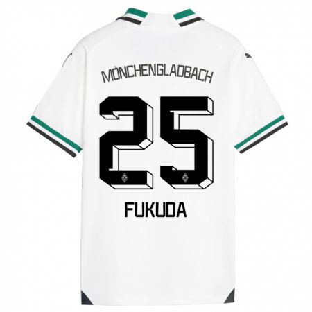 Kandiny Kinder Shio Fukuda #25 Weiß Grün Heimtrikot Trikot 2023/24 T-Shirt