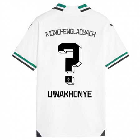 Kandiny Kinder Joshua Uwakhonye #0 Weiß Grün Heimtrikot Trikot 2023/24 T-Shirt