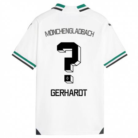 Kandiny Kinder Konstantin Gerhardt #0 Weiß Grün Heimtrikot Trikot 2023/24 T-Shirt