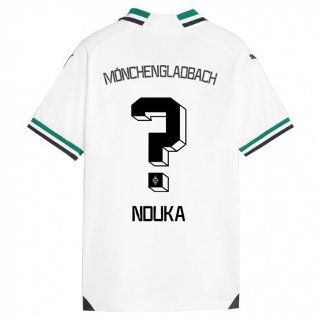 Kandiny Kinder Michael Nduka #0 Weiß Grün Heimtrikot Trikot 2023/24 T-Shirt