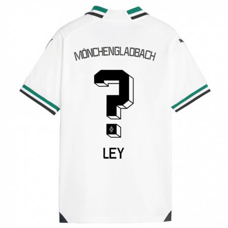 Kandiny Kinder Marlon Ley #0 Weiß Grün Heimtrikot Trikot 2023/24 T-Shirt