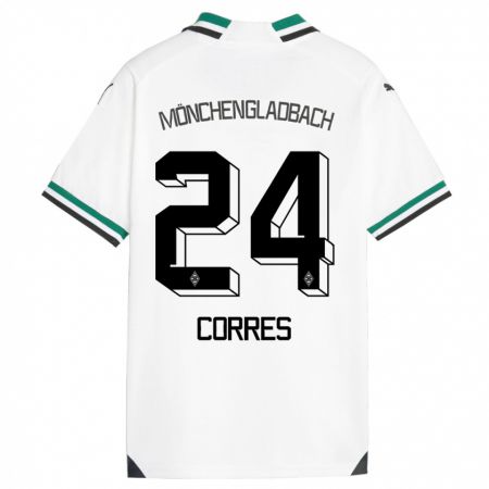 Kandiny Kinder Carolin Corres #24 Weiß Grün Heimtrikot Trikot 2023/24 T-Shirt