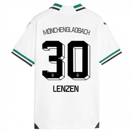 Kandiny Kinder Hannah Lenzen #30 Weiß Grün Heimtrikot Trikot 2023/24 T-Shirt