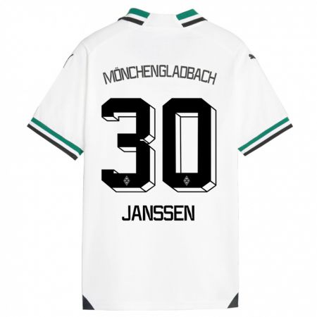 Kandiny Kinder Annalena Janssen #30 Weiß Grün Heimtrikot Trikot 2023/24 T-Shirt