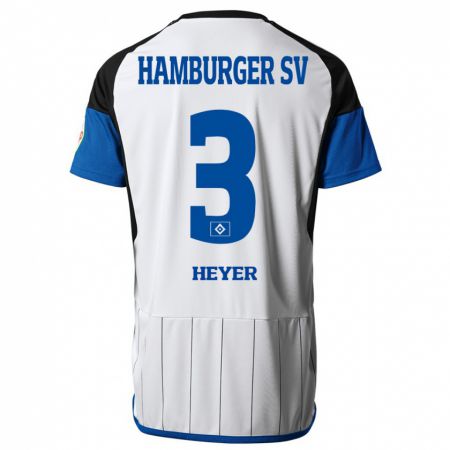 Kandiny Kinder Moritz Heyer #3 Weiß Heimtrikot Trikot 2023/24 T-Shirt
