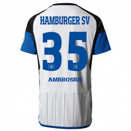 Kandiny Kinder Stephan Ambrosius #35 Weiß Heimtrikot Trikot 2023/24 T-Shirt