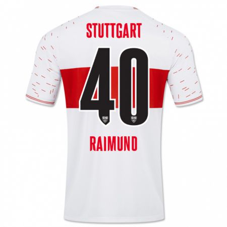 Kandiny Kinder Luca Raimund #40 Weiß Heimtrikot Trikot 2023/24 T-Shirt
