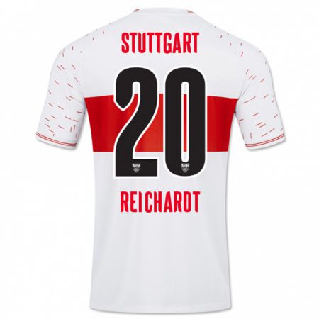 Kandiny Kinder Leon Reichardt #20 Weiß Heimtrikot Trikot 2023/24 T-Shirt