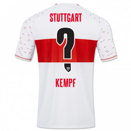 Kandiny Kinder Karl Kempf #0 Weiß Heimtrikot Trikot 2023/24 T-Shirt